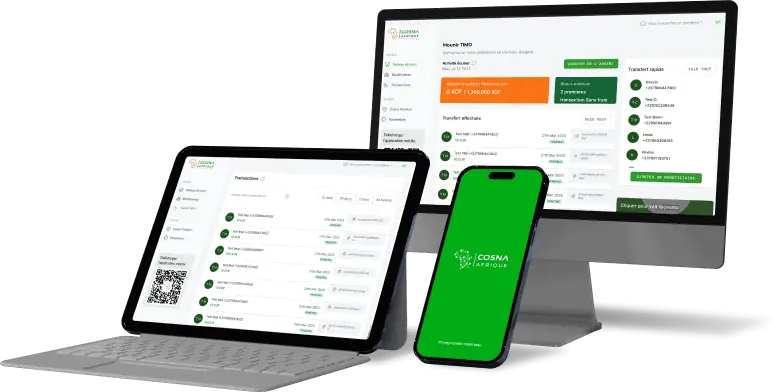 Cosna application on devices